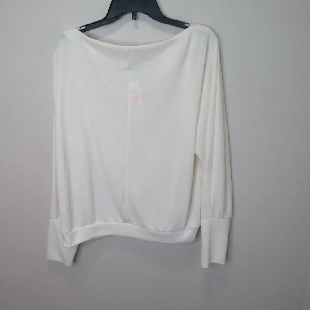 Banana Republic Off White Draped Cowl Neck Off The Shoulder Top NWT 812561-06-1